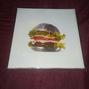 Disco Ball Burger Wall Art Trendy Party Food Frame Joint Sandwich Home Accents